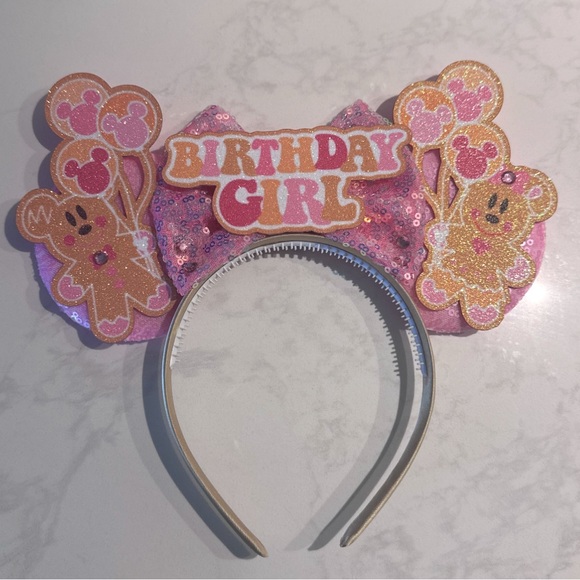 Disney Other - Birthday Girl Mickey Mouse Headband